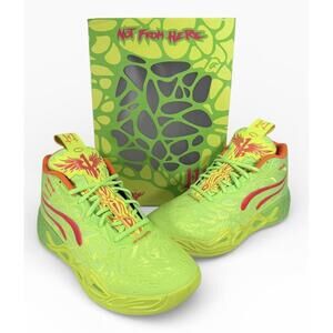 PUMA LaMelo Ball MB.04 GEM Basketball Shoes 311421 01 Yellow Alert Men's Size 10